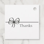 Gepersonaliseerd script Baby shower Dank u Bedankjes Labels (Achterkant)