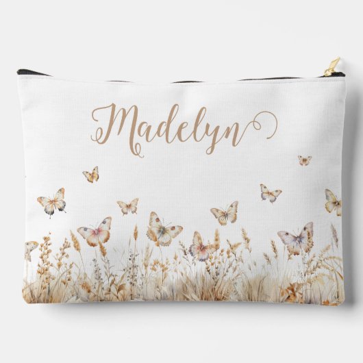 Gepersonaliseerd script Boho Butterflies Etui (Achterkant)