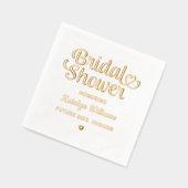 Gepersonaliseerd script bruiloft Vrijgezellenfeest Folie Servetten (Links)