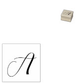 Gepersonaliseerd script Initiaal Rubberstempel (Gestempeld)