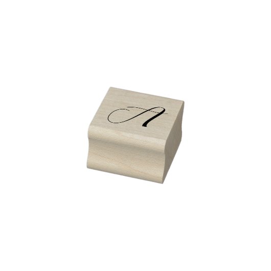Gepersonaliseerd script Initiaal Rubberstempel (Stempel)