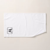 Gepersonaliseerd script Monogram Initiaal & Naam k Bad Handdoek (Handdoek)