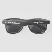 Gepersonaliseerd script Sunglass | Huwelijksfeestg Zonnebrillen (Achterkant)