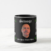 Gepersonaliseerd SCROOGE afbeelding/tekst kerstcad Mok (Midden)