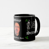 Gepersonaliseerd SCROOGE afbeelding/tekst kerstcad Mok (Voorkant rechts)