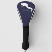 Gepersonaliseerd Scuba Diver Golf Head Hoesje Golfheadcover (Voorkant)
