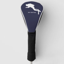 Gepersonaliseerd Scuba Diver Golf Head Hoesje