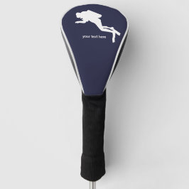 Gepersonaliseerd Scuba Diver Golf Head Hoesje Golfheadcover