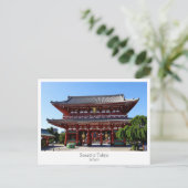 Gepersonaliseerd, Sensō-ji Tempel, TOKYO, Japan Briefkaart (Staand voorkant)
