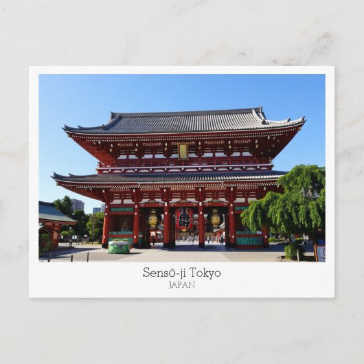 Gepersonaliseerd, Sensō-ji Tempel, TOKYO, Japan Briefkaart (Voorkant)