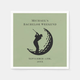 Gepersonaliseerd servet | Vrijgezellengolfweekend