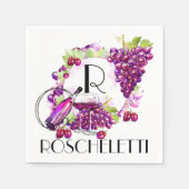 Gepersonaliseerd servetten voor wijncocktails (Voorkant)