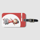 Gepersonaliseerd Sevillana Flamenco Dancer Spaans Bagagelabel (Voorkant (horizontaal))