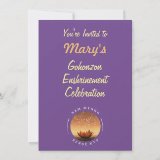 Gepersonaliseerd SGI Gohonzon Enkrimping Celebrati Kaart