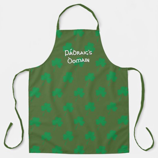 Gepersonaliseerd | SHAMROCK | St Patrick's Day Schort (Voorkant)