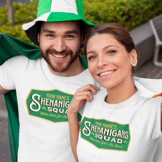 Gepersonaliseerd Shenanigan's Squad T-shirt