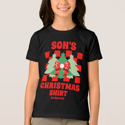 Gepersonaliseerd Shirt van de Zoon van Kerstmis (Voorkant)