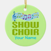 Gepersonaliseerd Show Choir Music Ornament (Voorkant)