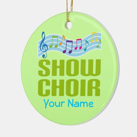 Gepersonaliseerd Show Choir Music Ornament (Links)