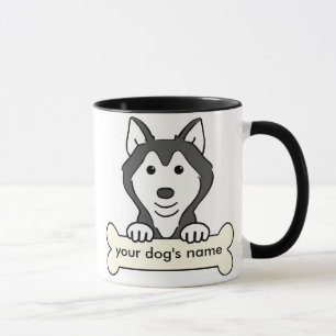 Gepersonaliseerd Siberian Husky Mok