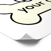 Gepersonaliseerd Siberian Husky Poster (Hoek)