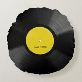 Gepersonaliseerd Sierkussen  record Rond Kussen