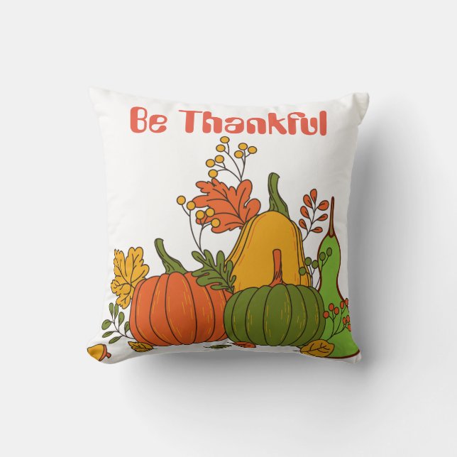 Gepersonaliseerd Sierkussen Thanksgiving (Voorkant)