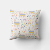 Gepersonaliseerd Sierkussen van de Regelboog van L (Achterkant)