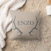 Gepersonaliseerd Sierkussen Woodland Antlers (Deken)