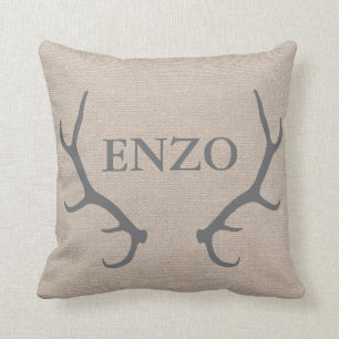 Gepersonaliseerd Sierkussen Woodland Antlers