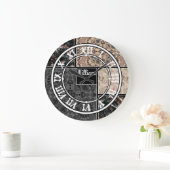 Gepersonaliseerd sierpleisters grote klok (Huis)