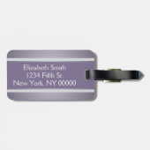 Gepersonaliseerd Silhouette-Bagagelabel voor vrouw Bagagelabel (Achterkant horizontaal)