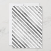 Gepersonaliseerd Silver White College Trunk Party Kaart (Achterkant)