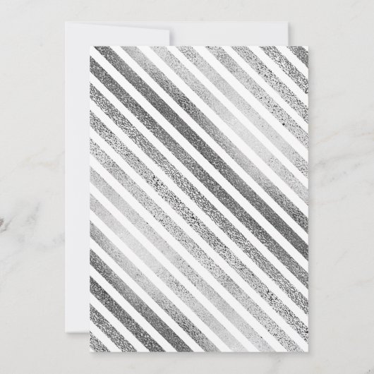 Gepersonaliseerd Silver White College Trunk Party Kaart (Achterkant)