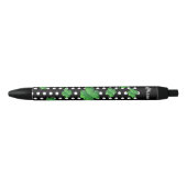 Gepersonaliseerd Sint Patricks Day Green Shamrock Zwarte Inkt Pen (Voorkant)