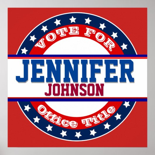 Gepersonaliseerd Sjabloon Campagne Poster (Voorkant)