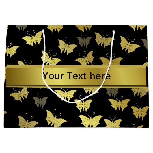 gepersonaliseerd, sjabloon, vlinder, vlinders, groot cadeauzakje (Voorkant)