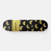 gepersonaliseerd, sjabloon, vlinder, vlinders, persoonlijk skateboard (Horizontaal)