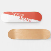 Gepersonaliseerd skateboard - Jouw naam toevoegen (Horizontaal)