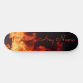 Gepersonaliseerd skateboard met Flames Design (Horizontaal)