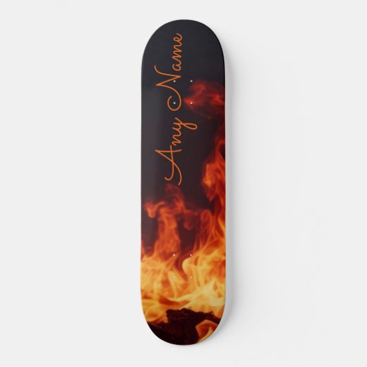 Gepersonaliseerd skateboard met Flames Design (Voorkant)