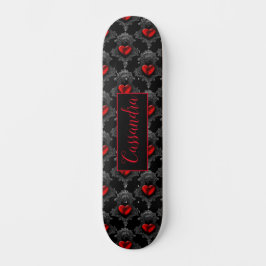 Gepersonaliseerd skateboard rode Gothic
