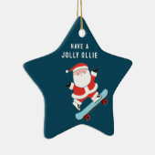 Gepersonaliseerd skateboarden keramisch ornament (Rechts)