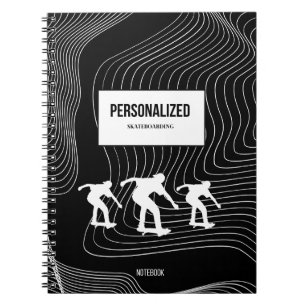 Gepersonaliseerd skateboarden Notitieboek