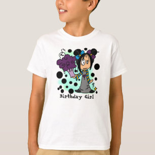 Gepersonaliseerd Skelekinz Birthday Cupcake T-shir T-shirt