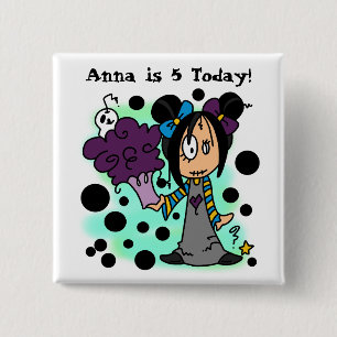 Gepersonaliseerd Skelekinz Verjaardag Button