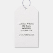 Gepersonaliseerd skelet Halloween Cadeaulabel (Achterkant)