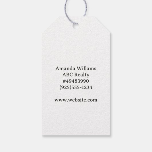 Gepersonaliseerd skelet Halloween Cadeaulabel (Achterkant)