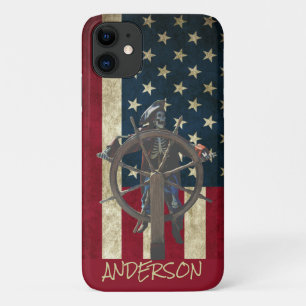 gepersonaliseerd skelet van een piratenschip Case-Mate iPhone case
