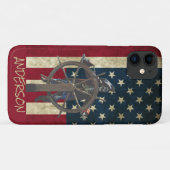 gepersonaliseerd skelet van een piratenschip Case-Mate iPhone case (Achterkant (horizontaal))